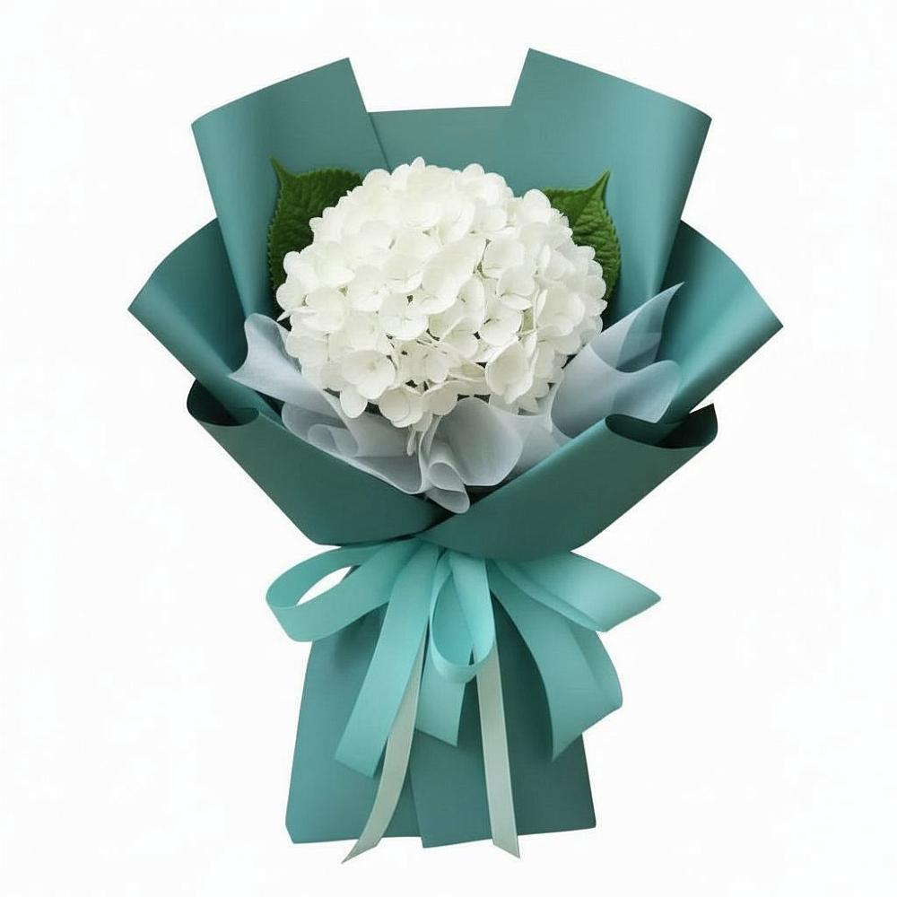 Букет Лёгкое облако в Янтарном Букет цветов из: Гортензия в Янтарном