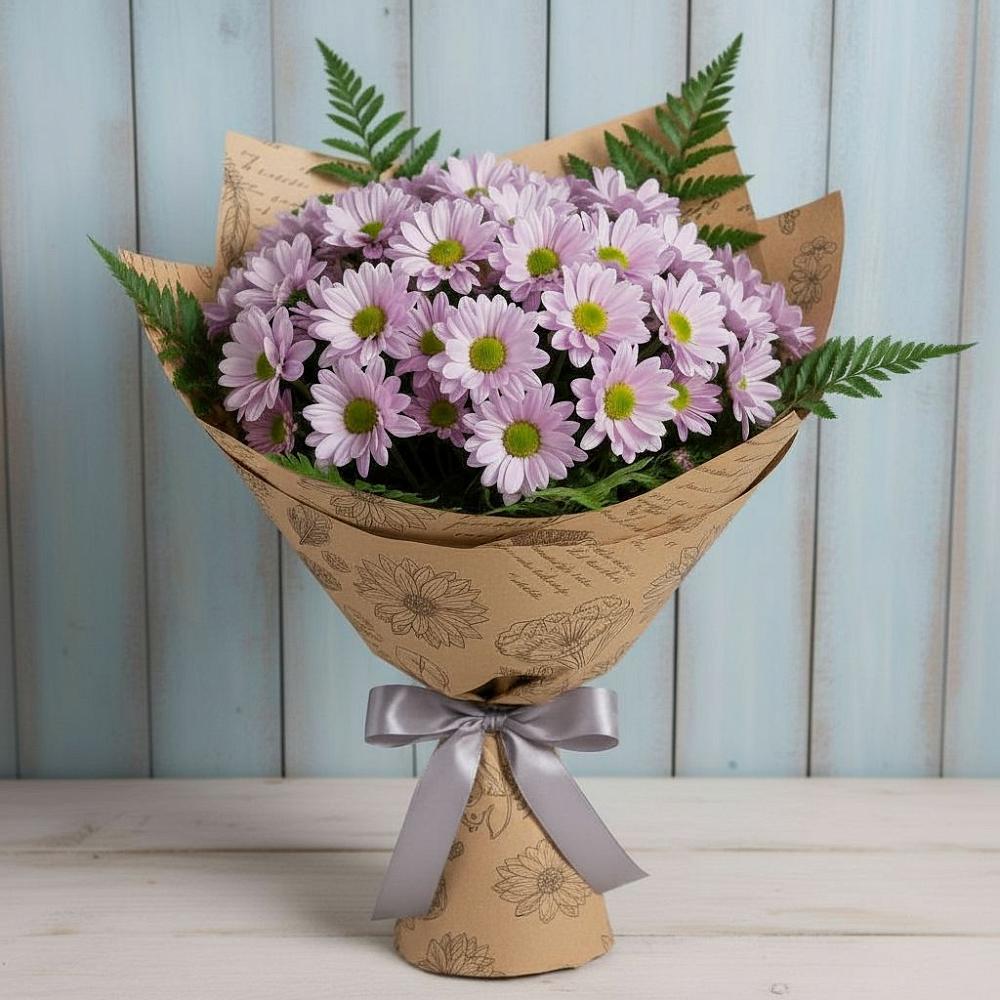 Букет соблазн в Янтарном Букет цветов из: Хризантемы в Янтарном