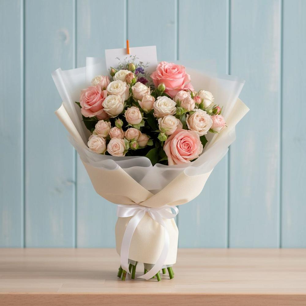 Букет цветов из: Розы в Янтарном