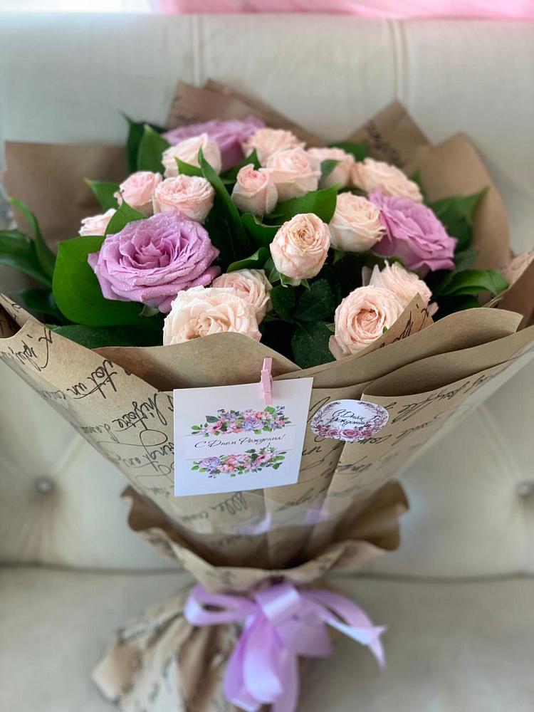 Букет розовая сирень в Янтарном Букет цветов из: Розы в Янтарном