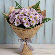 Букет соблазн #REPLACE_PRED# Янтарном Букет цветов из:  Хризантемы #REPLACE_PRED# Янтарном