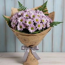 Букет соблазн в Янтарном Букет цветов из:  Хризантемы в Янтарном