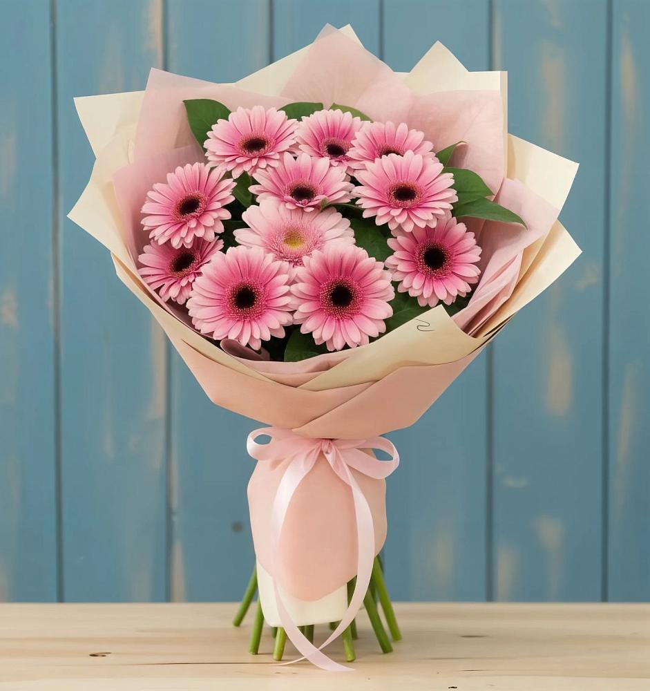 Букет пурпурно-розовый в Янтарном Букет цветов из: Герберы в Янтарном