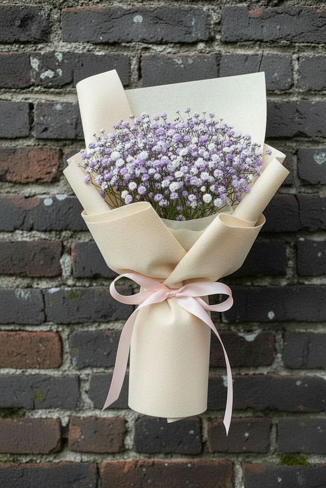 Букет Нежные чувства в Янтарном Букет цветов из: Гипсофила в Янтарном