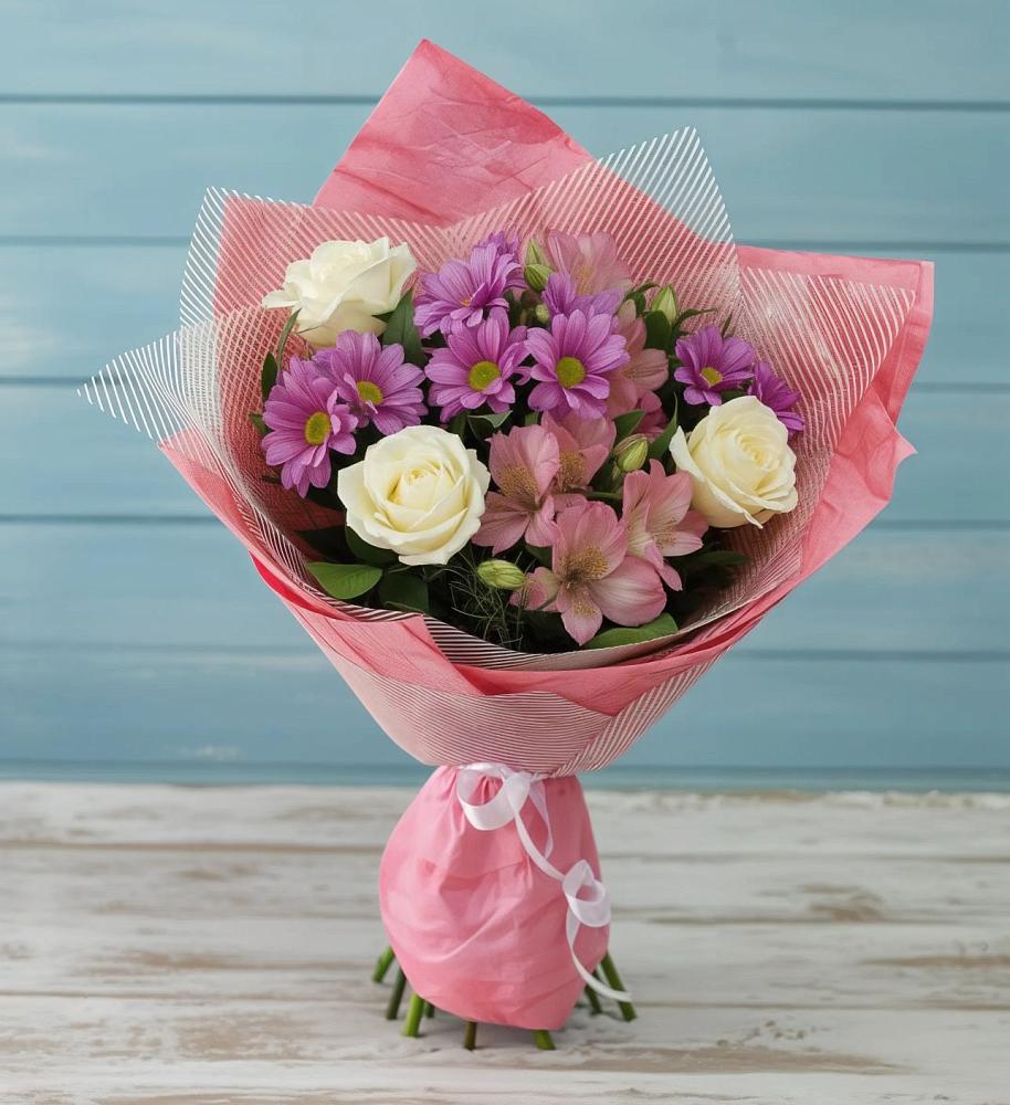 Букет комплимент в Янтарном Букет цветов из: Герберы в Янтарном