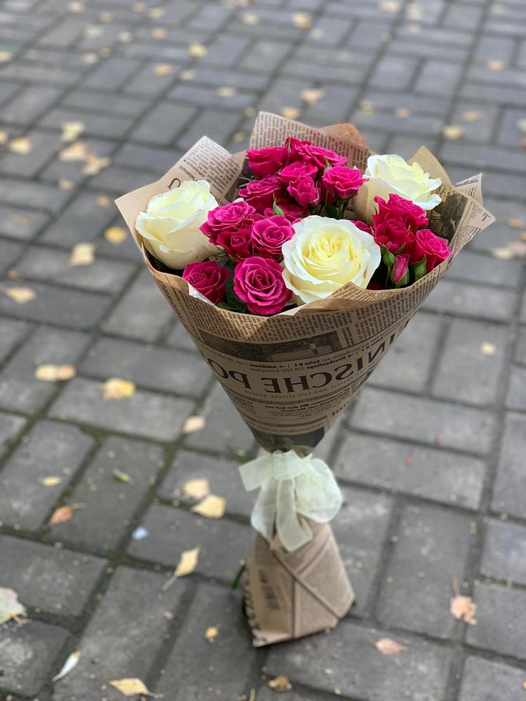 Букет Удивительный из роз в Янтарном Букет цветов из: Розы в Янтарном