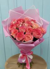 15 Розовых роз Равель #REPLACE_PRED# Янтарном Букет 15 Розовых роз Равель #REPLACE_PRED# Янтарном