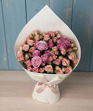 Букет Нежная розовость в Янтарном Букет цветов из:  Розы в Янтарном