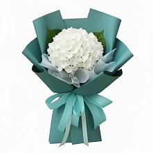 Букет Лёгкое облако в Янтарном Букет цветов из:  Гортензия в Янтарном